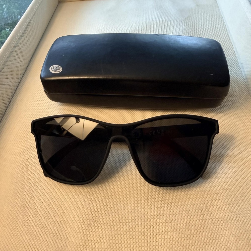 Goodr The Future Is Void Sunglasses Mens Black Polarized Square Plastic Frame